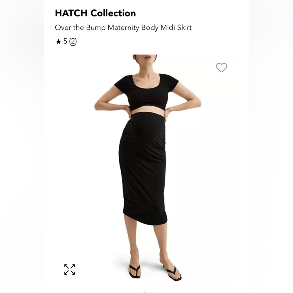 Hatch Maternity Midi Skirt - image 1